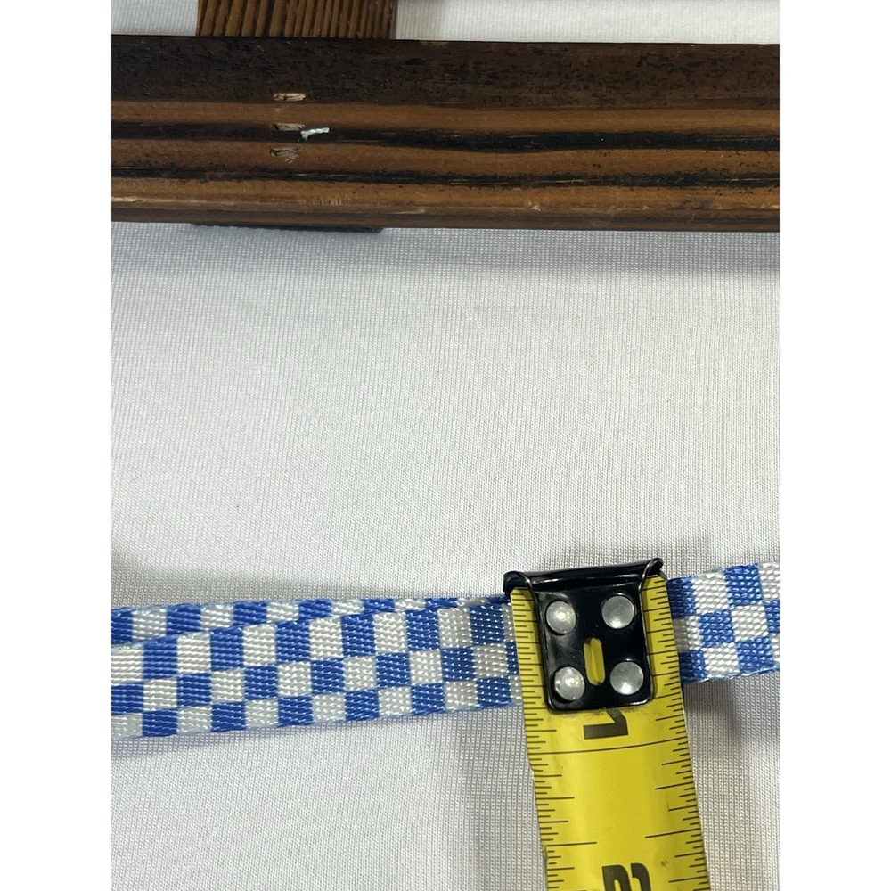 Plastic Clip Collar - Checker Blue /White - 1/2" Wide - Fits 6-9" Neck - Small - Picture 5 of 6